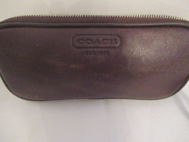 Coach "Sadie" #S607 Brown Sunglasses in Leather Coach Glass Case - 4