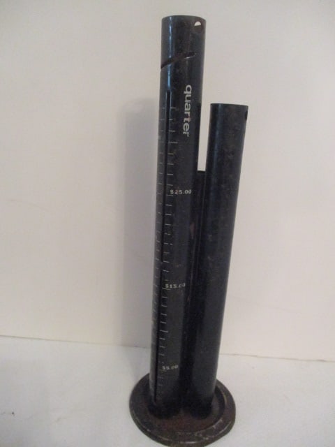 Old Tube Slot Coin Sorter and Greenville SC First Federal Advertisement Coin Bank - 5
