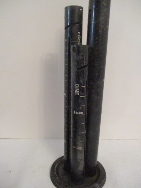 Old Tube Slot Coin Sorter and Greenville SC First Federal Advertisement Coin Bank - 6