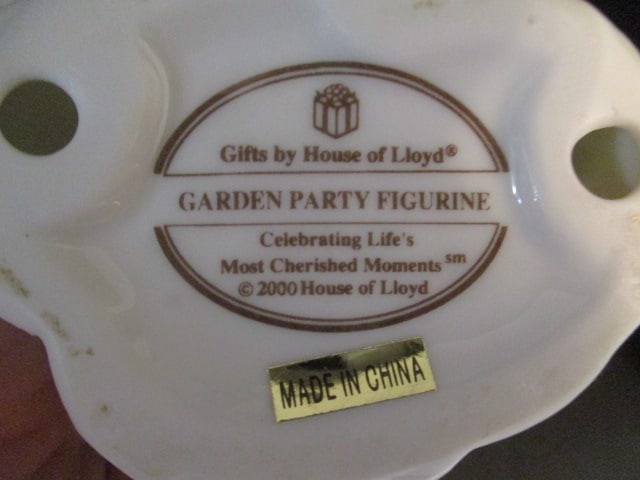 House of Lloyd 1998 "Gathering Flowers" and 2000 "Garden Party" Porcelain Figures - 5
