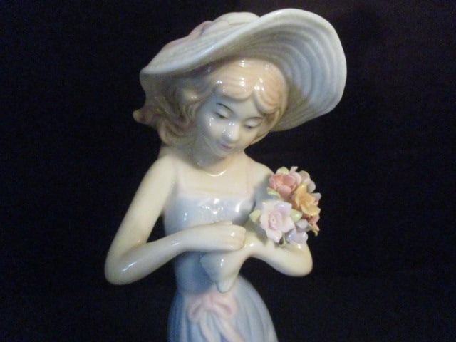 House of Lloyd 1998 "Gathering Flowers" and 2000 "Garden Party" Porcelain Figures - 6