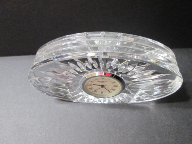 Waterford Crystal Quartz Vanity/Desk Clock - 3