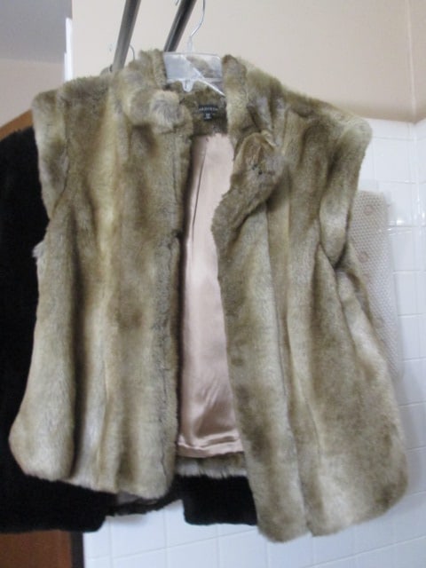 Vintage Sedran Plush Faux Fur Coat and Three Faux Fur Vests - 10