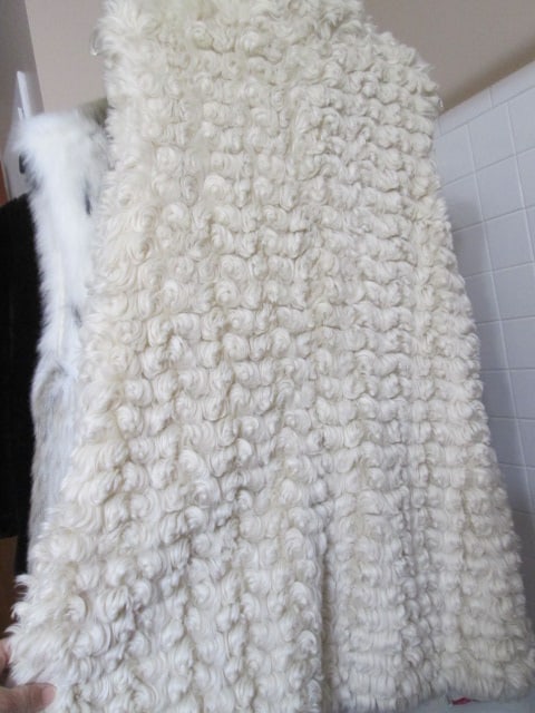 Vintage Sedran Plush Faux Fur Coat and Three Faux Fur Vests - 4