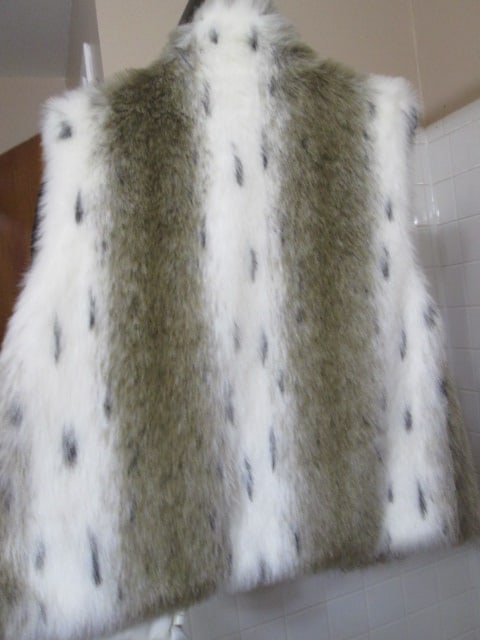 Vintage Sedran Plush Faux Fur Coat and Three Faux Fur Vests - 7