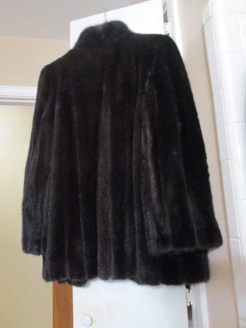 Vintage John Ross Orginals Mink and Suede Leather Waist Jacket - 5
