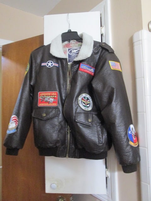 Up and Away USAF Type A-2 Junior Bomber Jacket: Size youth XL-14