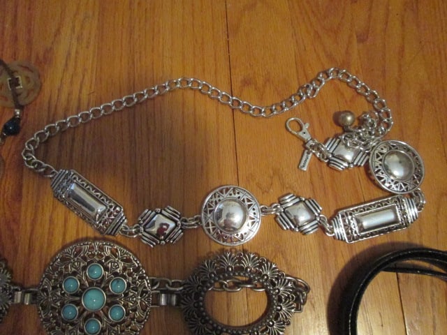 Designer Name Ladies Fashion Belts-Chico's, Brighton, Fossil, Ginnie Johansen, etc. - 4