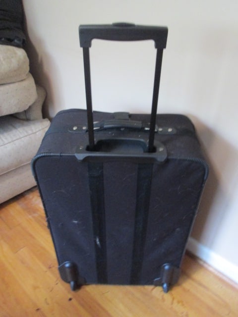 Two Black American Tourister Rolling Canvas Suitcases - 11
