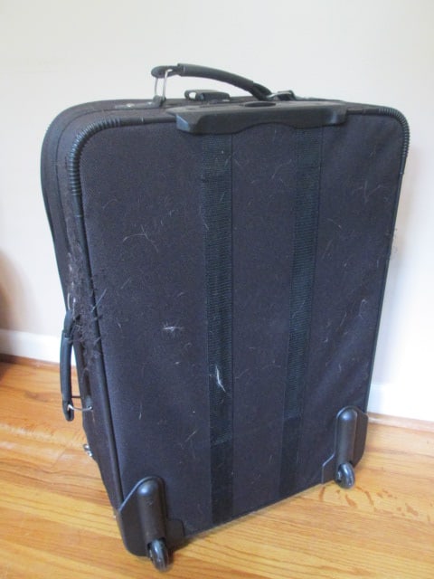 Two Black American Tourister Rolling Canvas Suitcases - 8
