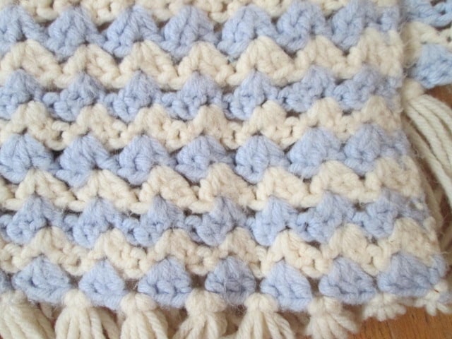 Three Vintage Hand Made Crocheted Afghans - 3