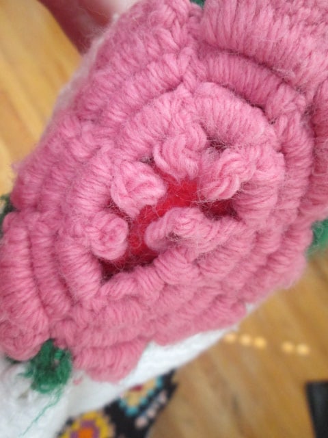 Three Vintage Hand Made Crocheted Afghans - 8