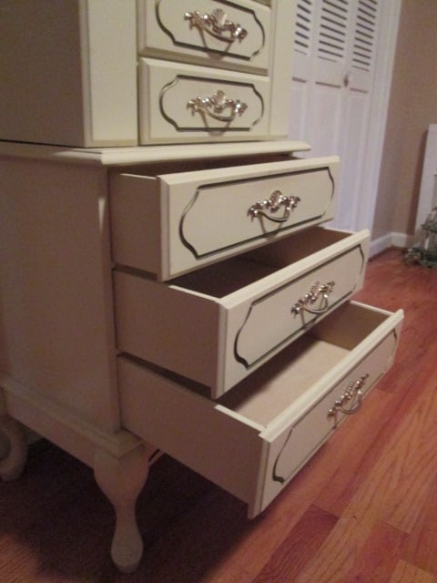 Midcentury Dixie French Provincial Jewelry Armoire - 14