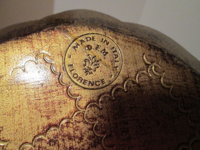 Florentine Style Oval Tray, Round Tray and Jewelry Box - 3