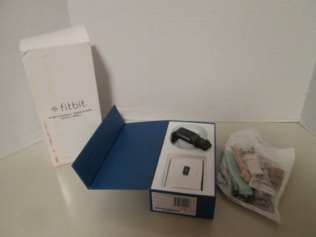 2016 fitbit Charge 2 Fitness Tracker for Parts and Bands: Screen is cracked, In original box, untested, Model