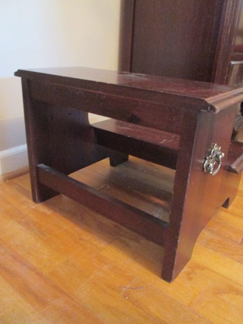 Mahogany 2 Step Bedside Step Stool - 4
