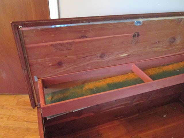 Vintage Lane Mahogany Cedar Lined Blanket Chest - 7