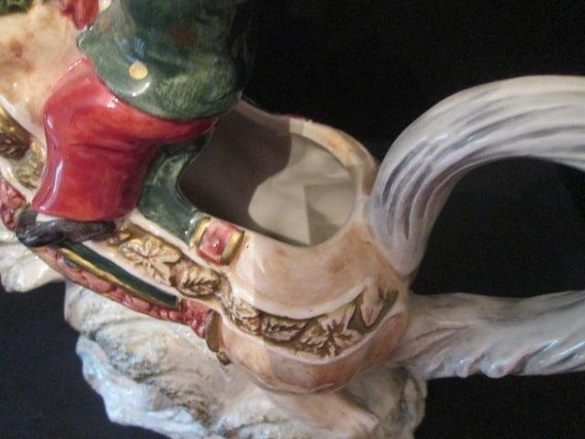 Lenox Holiday Tea Light Lamp and 1995 Omnibus by Fitz & Floyd Elf on Christmas Horse Pitcher - 10