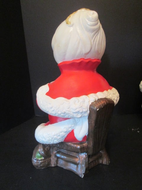 Vintage Hand Crafted Christmas Crocheted Snowman Family, Felt Snowman Couple, - 13