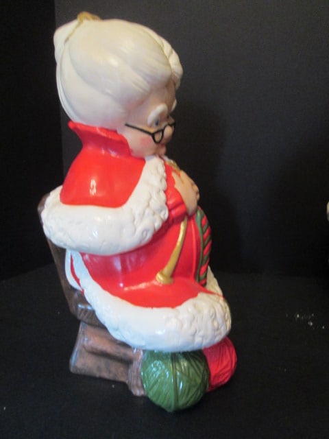 Vintage Hand Crafted Christmas Crocheted Snowman Family, Felt Snowman Couple, - 14