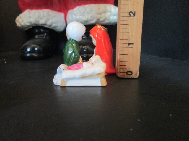 Vintage Hand Crafted Christmas Crocheted Snowman Family, Felt Snowman Couple, - 4