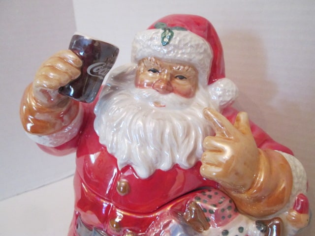 Coca-Cola "The Gift of Thirst" Santa Cookie Jar - 2