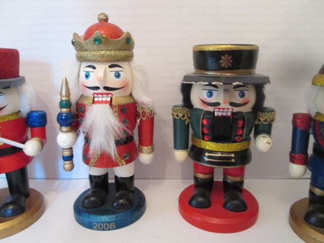 Five Small Handpainted Wooden Nutcrackers - 3