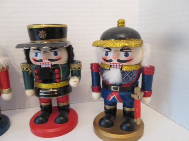 Five Small Handpainted Wooden Nutcrackers - 4