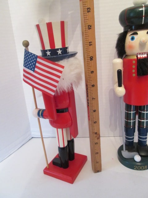 Three Handpainted Nutcrackers and One Musical Nutcracker - 6