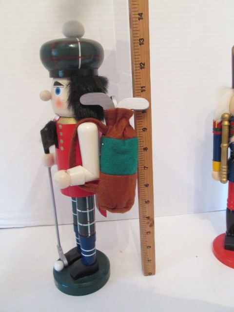 Three Handpainted Nutcrackers and One Musical Nutcracker - 8