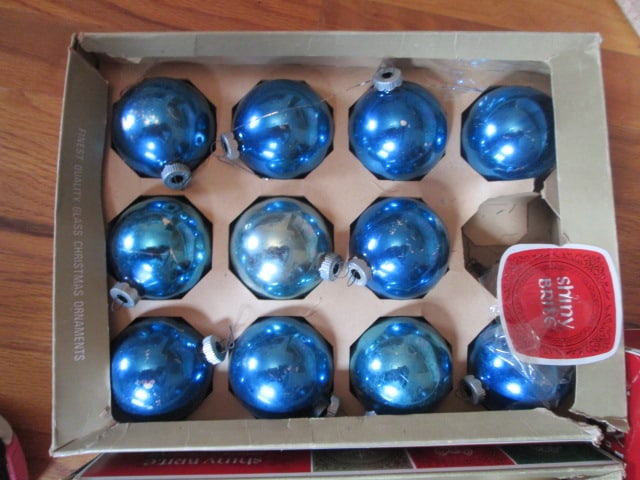 Five Boxes of "Shine Brite" Glass Ornaments in Original Boxes - 3