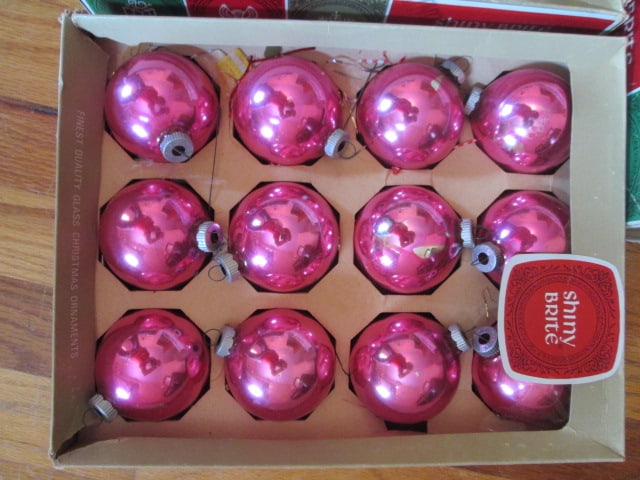 Five Boxes of "Shine Brite" Glass Ornaments in Original Boxes - 5