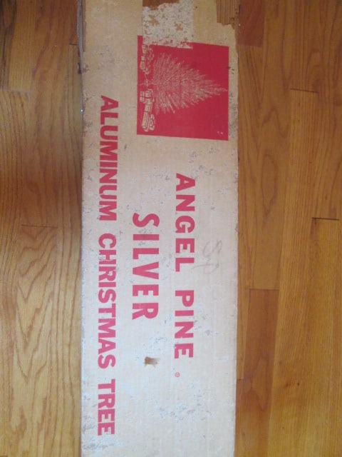 Vintage Midcentury Modern Coatings Inc. Angel Pine Silver Aluminum 6 1/2 ft. Christmas Tree in Or... - 2