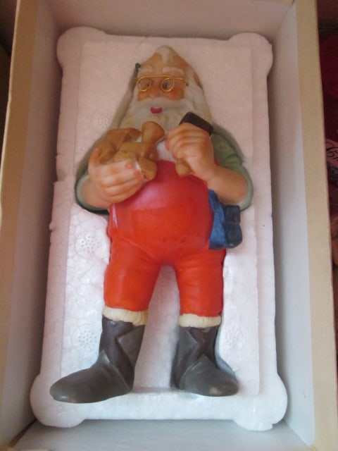 Hallmark Keepsake Santa and Angel Ornaments, 1985 "Grandmother" Glass Ornament and - 3
