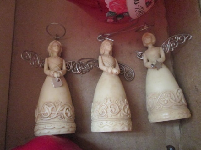 Hallmark Keepsake Santa and Angel Ornaments, 1985 "Grandmother" Glass Ornament and - 6
