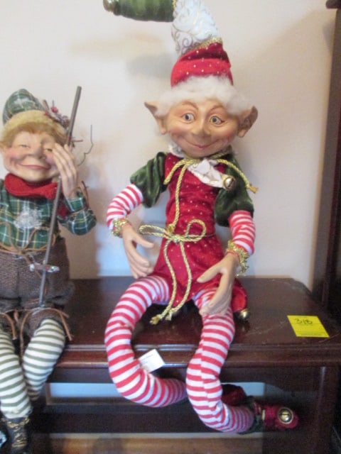 Three Posable Holiday Elves - 5