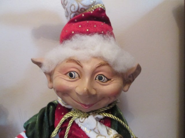 Three Posable Holiday Elves - 6