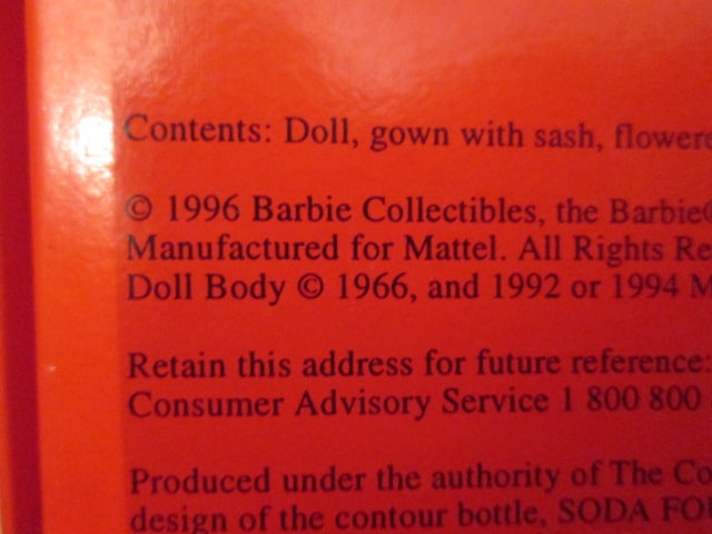 1990's Mattel Coca-Cola Fashion Classic Series Barbie Dolls in Original Boxes - 3