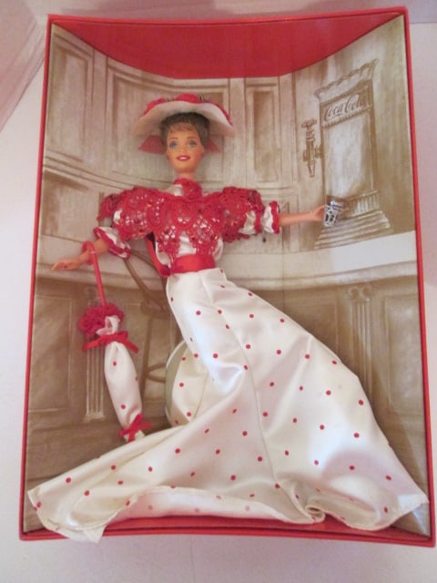 1990's Mattel Coca-Cola Fashion Classic Series Barbie Dolls in Original Boxes - 5