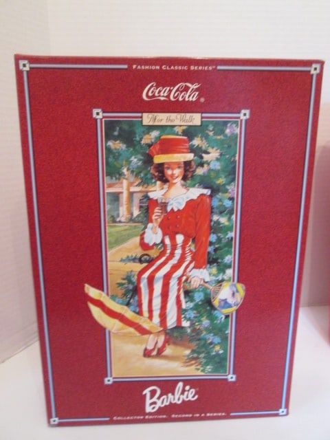 1990's Mattel Coca-Cola Fashion Classic Series Barbie Dolls in Original Boxes - 6