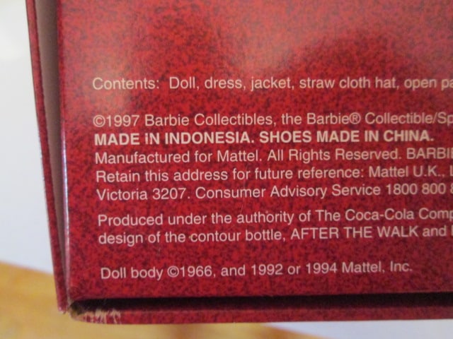 1990's Mattel Coca-Cola Fashion Classic Series Barbie Dolls in Original Boxes - 7