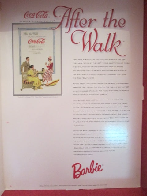 1990's Mattel Coca-Cola Fashion Classic Series Barbie Dolls in Original Boxes - 8