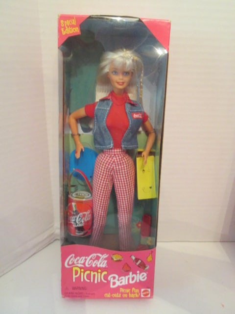 Three 1990's Mattel Coca-Cola Barbies in Original Boxes - 2