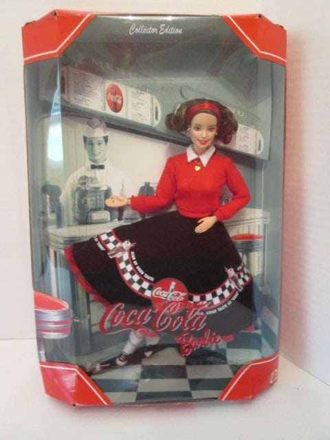 Three 1990's Mattel Coca-Cola Barbies in Original Boxes - 9