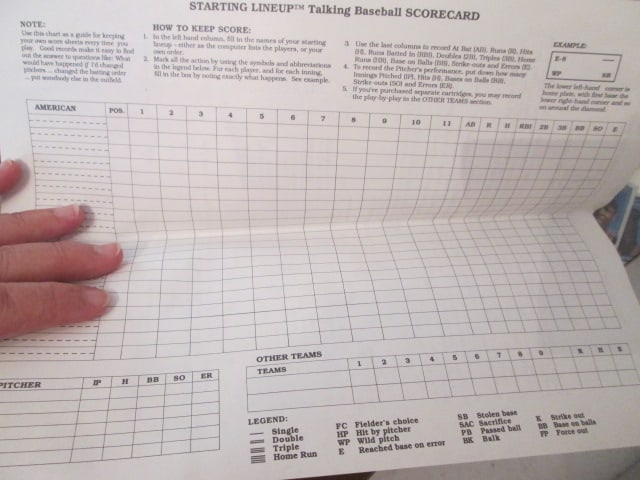 1988 Parker Brothers "Starting Lineup Talking Baseball" Electronic Game in Original Box - 8