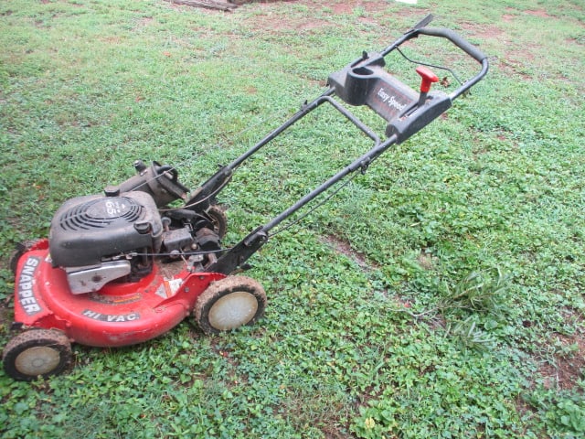 Snapper 21" Cutting Deck Easy Speed Briggs & Stratton 6.5 Hp Motor Walk-Behind Mower: Model P216518B, could not pull cord-workability unknown has been stored for some time, Local Pickup Only