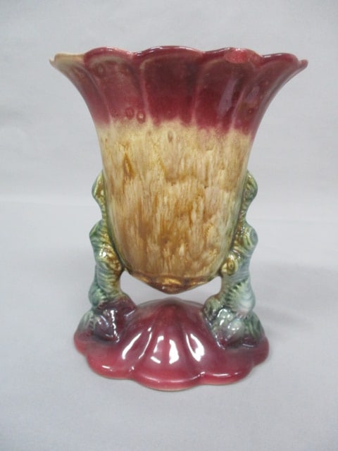 Hull Pottery #108 Vase "Woodland" Pattern 6" x 8": .