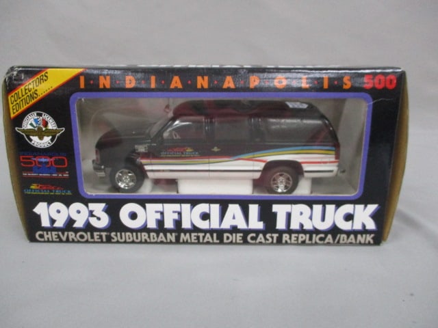 Indianapolis 500 1993 Official Diecast Chevrolet Suburban Truck Bank: 1:25 Scale New Old Stock