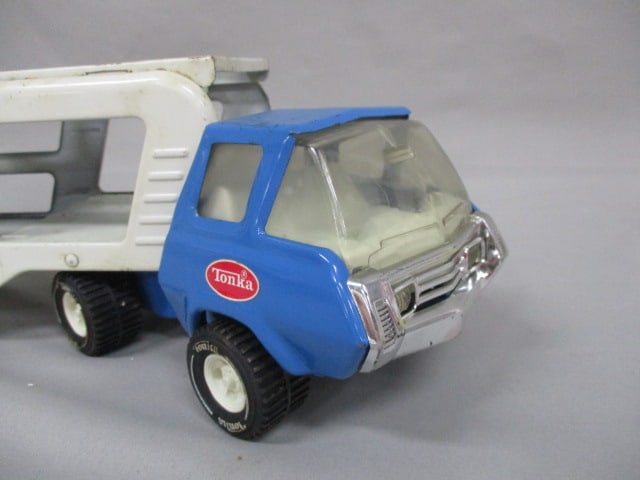Vintage Tonka Pressed Steel Car Hauler 18" - 2