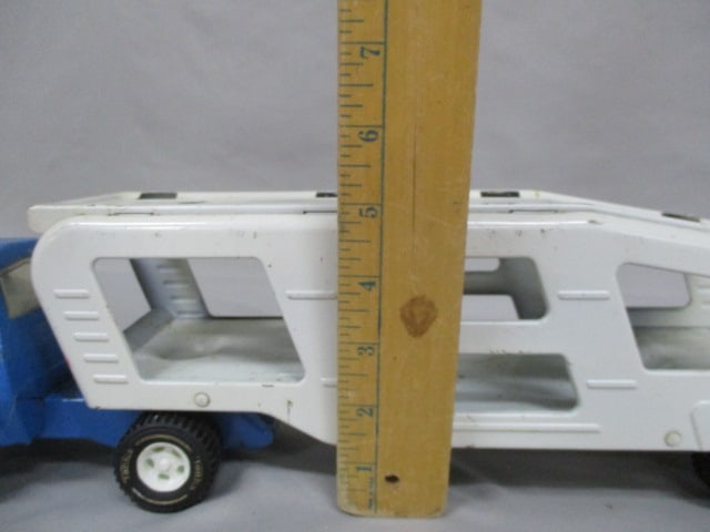 Vintage Tonka Pressed Steel Car Hauler 18" - 9